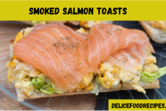 Smoked salmon toasts